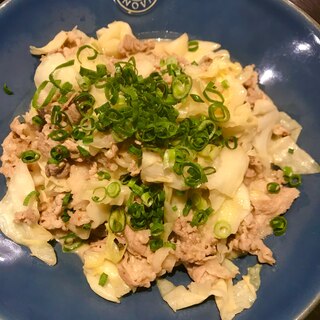 豚肉とキャベツのマヨポン炒め